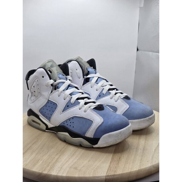 Womens 8 - Nike Air Jordan 6 Retro 384665-410 UNC White VG Condition 6.5Y GS - Picture 4 of 8